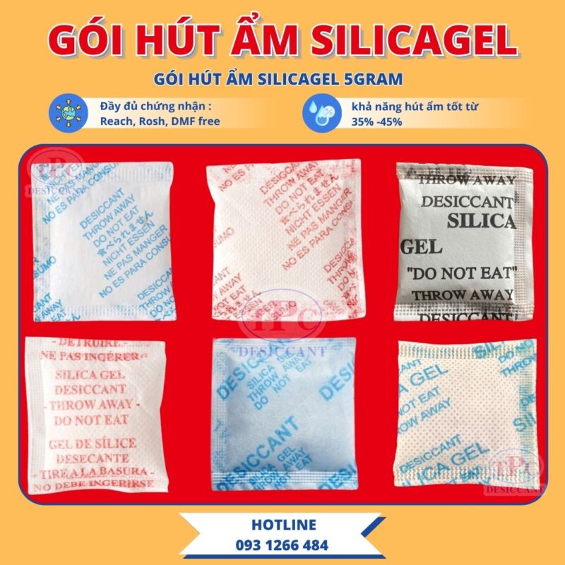 Gói hút ẩm giúp hạn chế nấm mốc và bảo vệ hàng hóa trong quá trình bảo quản