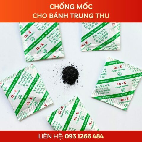 Lỗi dùng gói hút oxy khi đóng gói bánh trung thu