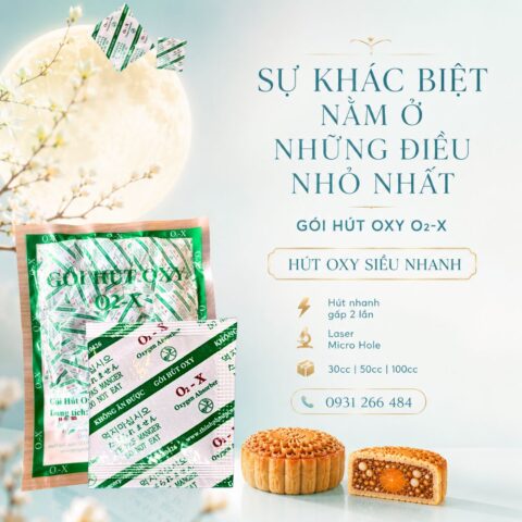 Công dụng gói hút Oxy trong bảo quản bánh trung thu