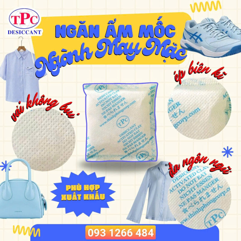 Silicagel dùng cho điện tử và may mặc xuất khẩu