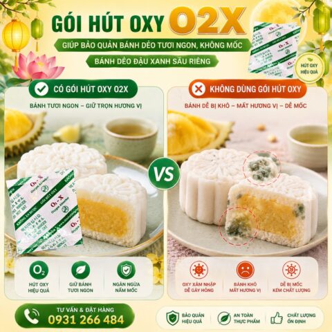 Gói hút oxy dùng cho thực phẩm đóng gói